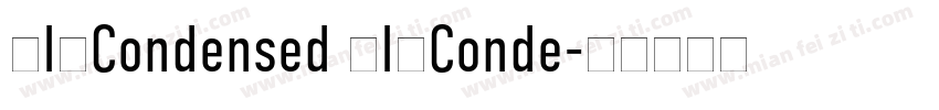DINCondensed DINConde字体转换